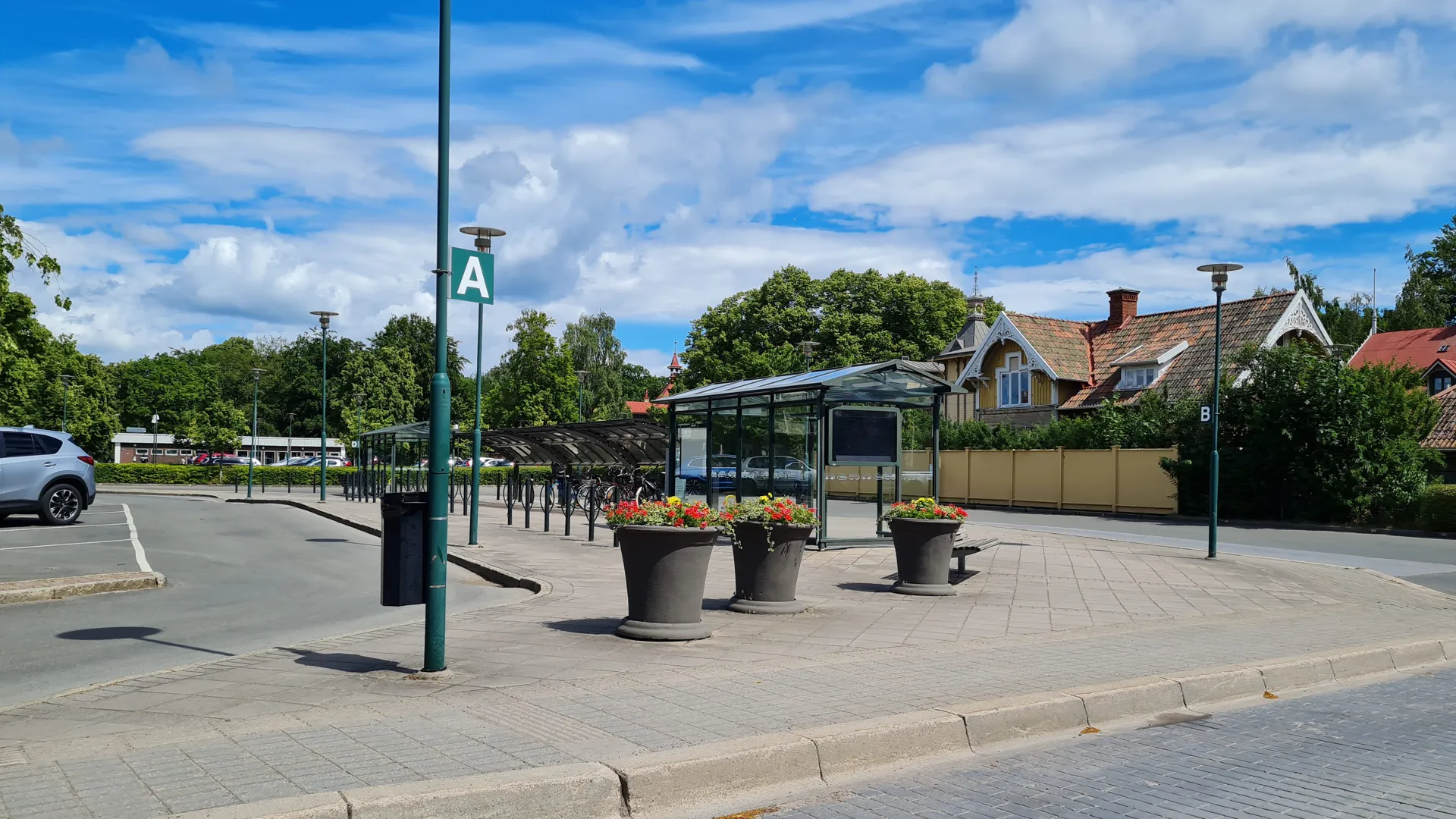 Hjo busstation.