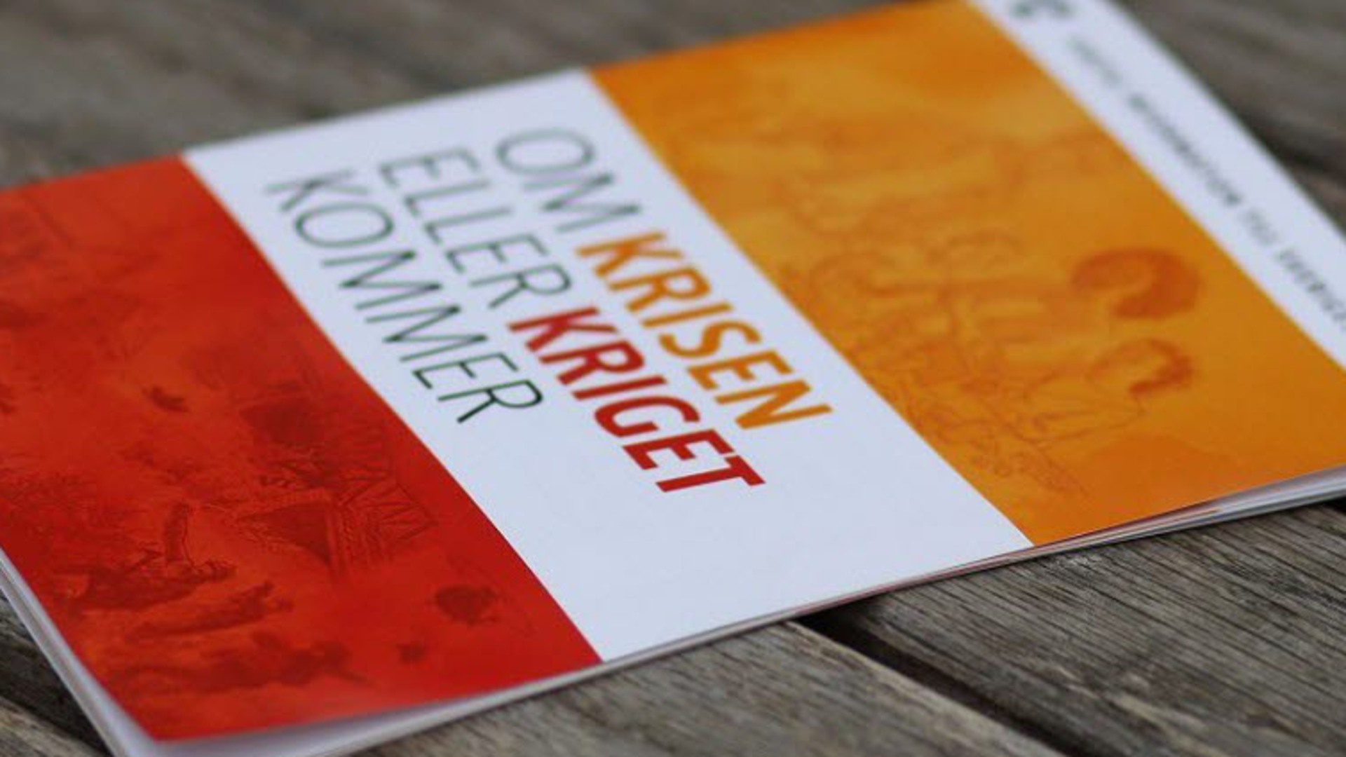 Broschyren "OM krisen eller kriget kommer".